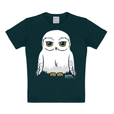 Abbildung von Logoshirt Hedwigprint Tshirt print für Kinder, Größe: 140/152, Schwarz