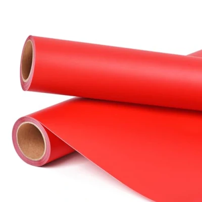 Abbildung von Prime Vinyl Vinylfolie Plotter Rot 30,5cm x 335,5cm Matt Permanentes Plotterfolie Rollen für Tasse, Fenster, Wohnkultur