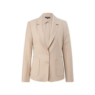 Abbildung von comma Blazer, Damen, Größe: 42, Beige