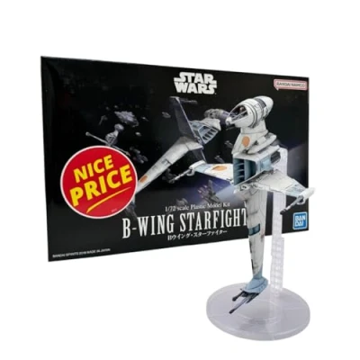 Abbildung von Bandai Modellbausatz Star Wars B Wing Fighter, Maßstab 1:72