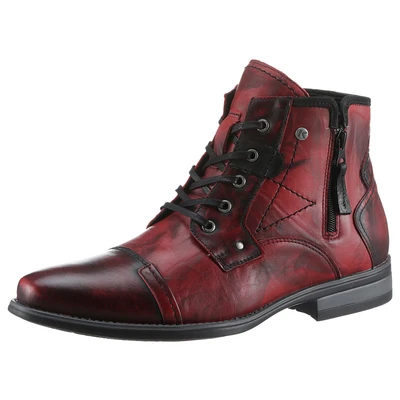 Abbildung von KRISBUT Winterstiefelette Abendschuh, Businessschuh, Stiefelette mit Blockabsatz