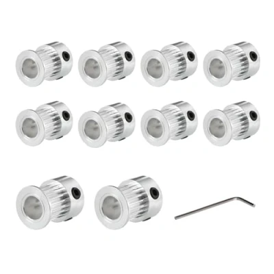 Abbildung von Super Print GT2 Riemenscheibe Pulley 20 Zähne Teeth 8mm Bohrung für 3D Drucker 9mm/10mm Breite Zahnriemen.(10Stück)