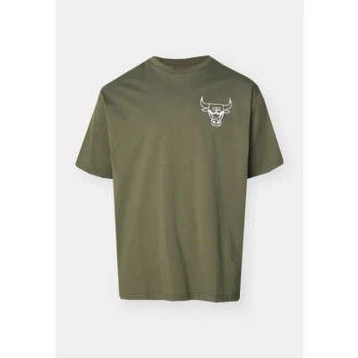 Abbildung von New Era NBA Chicago Bulls League Essentials Oversized TEE Vereinsmannschaften, Herren, Größe: Small, Olive