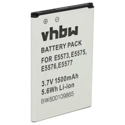 Abbildung von vhbw Akku kompatibel mit Huawei E5577CS 321, E5577S, E5776, E5776S, R216 Router Modem Hotspots (1500 mAh, 3,7 V, Li Ion)
