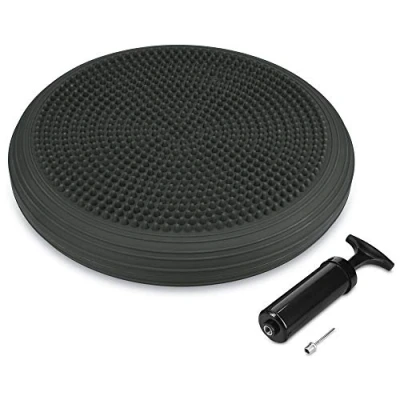 Abbildung von Navaris Balanceboard Ballsitzkissen mit Noppen und Glatt inkl. Luftpumpe