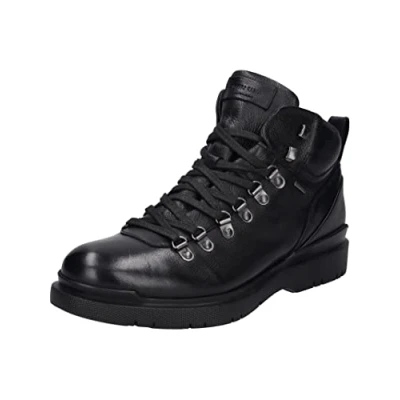 Abbildung von Josef Seibel Herren Schnürstiefeletten Dalton 50,Weite G (Normal),Wechselfußbett,wasserdicht,reißverschluss,Stiefel,schwarz,41 EU