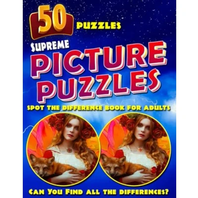 Abbildung von Supreme Picture Puzzles Spot the Difference Book for Adults: Fun Search Books Adults. Can You Find All Differences?
