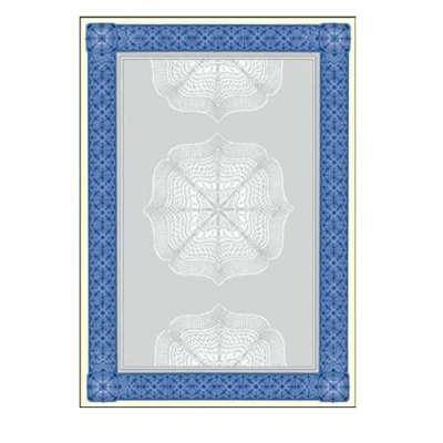 Abbildung von SIGEL DP490 Motiv Papier, Wertpapier blau, 185 g, DIN A4, 20 Blatt, aus nachhaltigem Papier