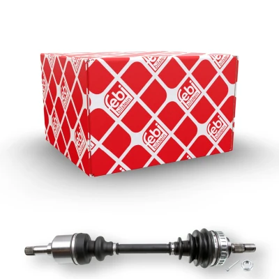 Abbildung von FEBI BILSTEIN 182589 Antriebswelle Vorderachse links mit Splint Mutter CITROËN: Berlingo / First I, II, Xsara Picasso