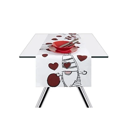 Abbildung von Excelsa 65386 Tischläufer GNOME Sweet Home, 40 x 140 cm, Baumwolle