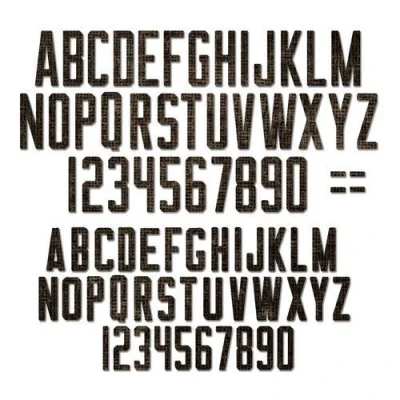 Abbildung von Sizzix Thinlits Die Set 73PK Alphanumeric Theory 665924 Tim Holtz (08 22)