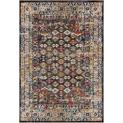 Abbildung von benuta Vintage Teppich CASA Mehrfarbig 80 x 150 cm für Wohnzimmer, Schlafzimmer und Flur Pflegeleicht Fußbodenheizung Geeignet