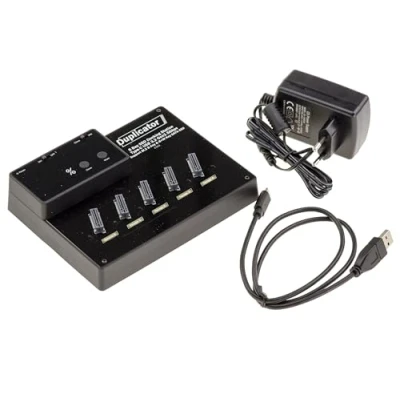 Abbildung von KALEA INFORMATIQUE Dockartige Klonstation Für 5 M2 SSDs vom SATA Typ USB3 Link 5GB. Datenzugriff und Klonen von 1 SSD auf 4.