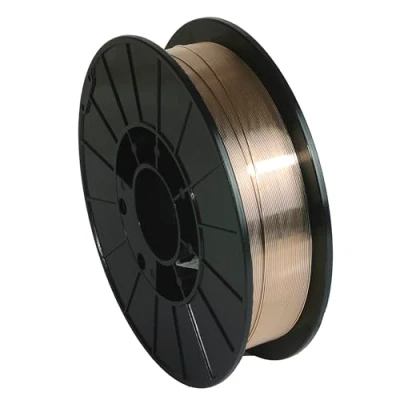 Abbildung von GYS Massivdrahtrolle Stahl CUSI3, Durchmesser 200 mm, 5 kg, 0,8 gelb