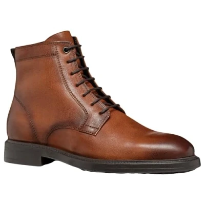 Abbildung von Geox Tiberio Schnürstiefelette, Herren, Größe: 39, Cognac Schuhe
