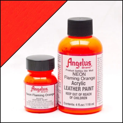 Abbildung von Angelus Lederfarbe Feuer Orange 118ml