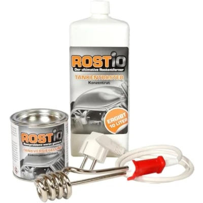 Abbildung von Rostio 1 Liter Tankentroster Plus 250ml Tankversiegelung Tauchsieder Tanksanierung