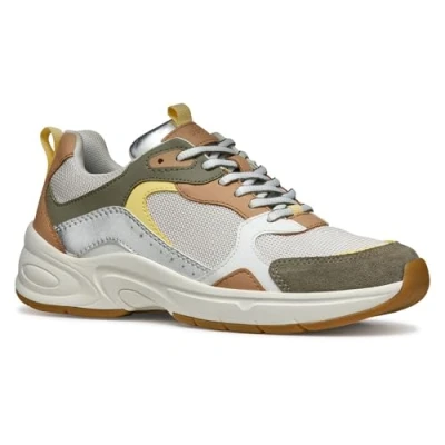 Abbildung von Geox Zarvia Sneaker low, Damen, Größe: 40, Off white sage Schuhe