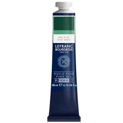 Abbildung von Lefranc Bourgeois 301836 Feine Ölfarbe in hervorragender Qualität,lichtecht mit gleichmäßige Konsistenz, 200ml Tube, ideal für Keilrahmen, Leinwand, Malkarton Gelbgrün