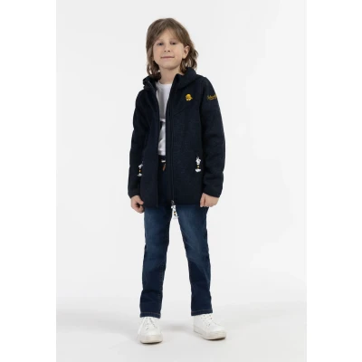 Abbildung von Schmuddelwedda Fleecejacke für Kinder, Größe: 128, Marine melange