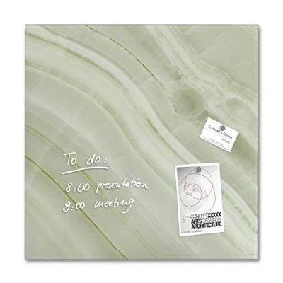 Abbildung von SIGEL GL321 Premium Glas Magnetboard 48 x cm Green Mineral Optik, hellgrün / Magnettafel Artverum weitere Designs