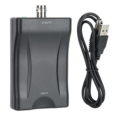 Abbildung von Tiiyee Digitaler HDMI zu BNC Videokonverter, schwarz, kompatibel mit PAL NTSC Systemen zum Konvertieren von DVD Recordern, Empfangen Signalen, Videoaufnahmegerät, Komponente