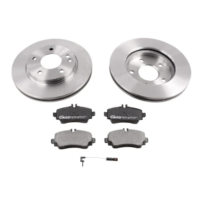 Abbildung von VAICO V30 90001 Bremsscheiben und beläge Vorderachse Belüftet EXPERT KITS + inkl. Verschleißwarnkontakt MERCEDES BENZ: A Klasse