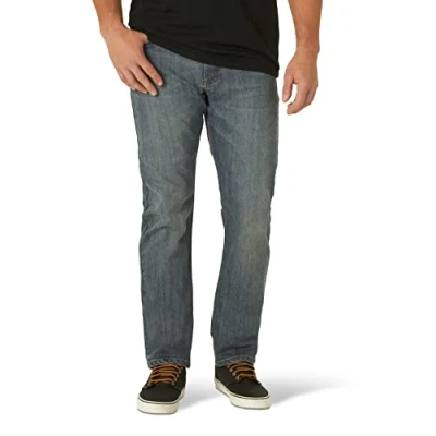 Abbildung von Wrangler Men&#039;s Free to Stretch Athletic Fit Jean, Mediterranean, 36W x 32L