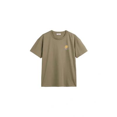 Abbildung von Marc O&#039;Polo Denim Fibre Theme Tshirt print, Damen, Größe: Medium, Dusky green