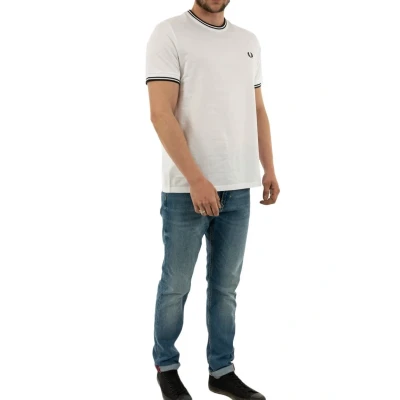 Abbildung von Fred Perry Tshirt print, Herren, Größe: XL, Blanc