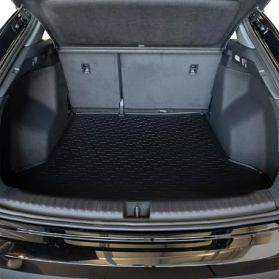 Abbildung von Travall Kofferraumwanne Kompatibel Mit Audi Q4 (2021 Jetzt) Premium Auto spezifische Kofferraummatte wasserdicht schwarzer Gummi für jedes Wetter hundefreundlich