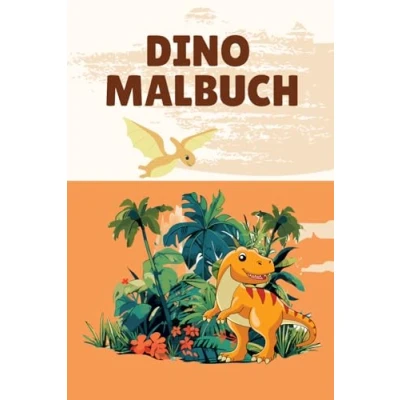 Abbildung von Dino Malbuch: Schönes Dinosaurier Malbuch Geschenk für Kinder ab 2 Jahren