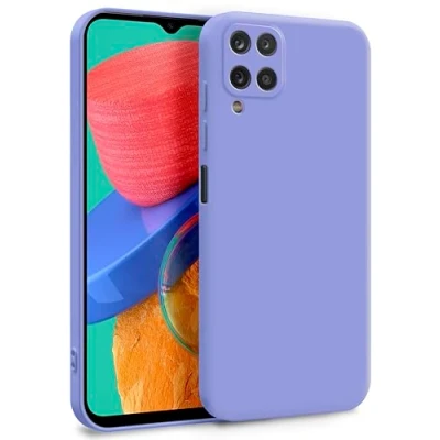 Abbildung von MyGadget Hülle für Samsung Galaxy M33 5G Zweilagige Handyhülle mit Kameraschutz Cover Innenfutter &amp; Silikon außen Flieder