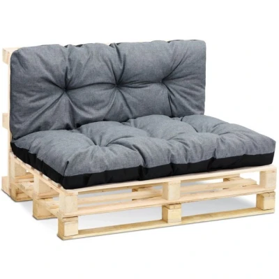 Abbildung von Amazinggirl Palettenkissen Outdoor Waschbar Set: 40x120 cm + 80x120