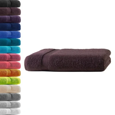 Abbildung von 1x Badetuch Kaffeebraun 100% Baumwolle Frottier Oeko TEX® Standard 100 Premium Qualität 500 g/m²