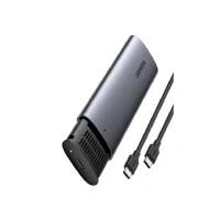 Abbildung von UGREEN M.2 Gehäuse NVMe USB 3.1 Gen2 10 Gbps SSD Adapter mit CC Kabel für M2 PCIe M Key und B+M Unterstützt UASP Ruhemodus