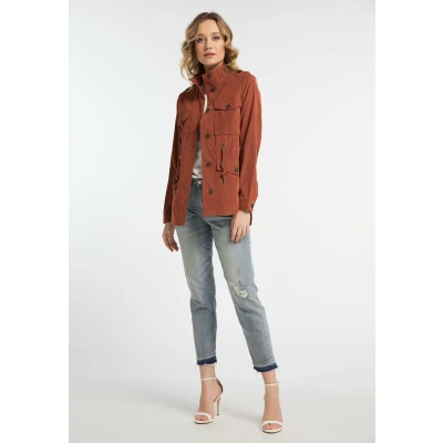 Abbildung von DREIMASTER Vintage Damen Feldjacke S / Ziegelrot 100% Polyester