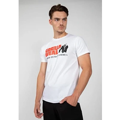 Abbildung von Gorilla Wear Classic Tshirt print, Herren, Größe: XXL, White