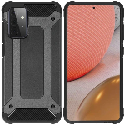 Abbildung von Samsung Galaxy A72 Hülle Kunststoff iMoshion Hard Case/Backcover Handyhülle Schwarz