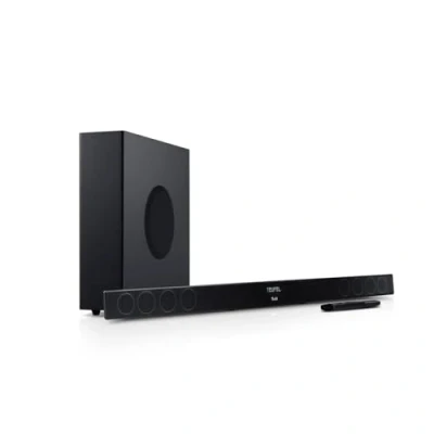 Abbildung von Teufel CINEBAR 11 2.1 Soundbar Set mit Kabellosem Subwoofer, Dolby Audio, Bluetooth 5.0, HDMI 3D ARC CEC, 4K Pass Through, Dynamore, Touch Panel Schwarz
