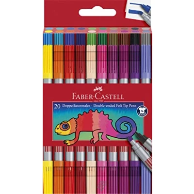 Abbildung von Faber Castell Filzstift Doppelfasermaler 20er Etui