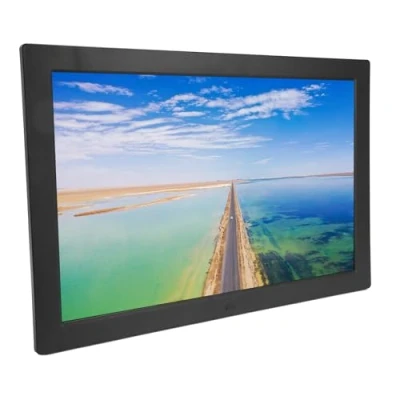 Abbildung von Digitaler Bilderrahmen, 17 Zoll Digitalfotorahmen mit Fernbedienung, 1440 X 900 IPS HD Touchscreen, Teilen von Musik, Fotos oder Videos, Wandmontage Möglich, USB , SD (Black)