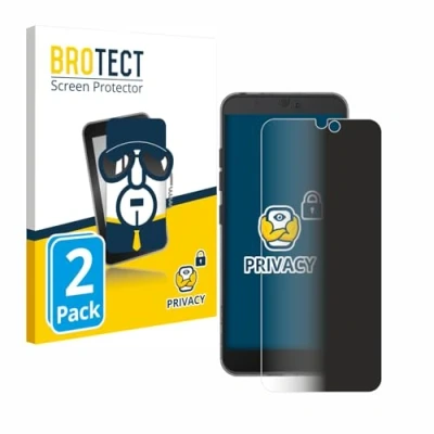 Abbildung von BROTECT (2 Stück Anti Spy Blickschutzfolie für Fairphone 3 Privacy Screen Protector [Displayschutz Folie, Sichtschutz, Blaulichtfilter]