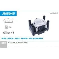 Abbildung von JANMOR JM5045 Zündspule VOLKSWAGEN: Passat B5 GP Variant, Fox Schrägheck, Golf 4 AUDI: A3 SKODA: Octavia II Schrägheck