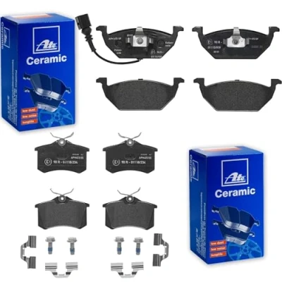 Abbildung von ATE CERAMIC Bremsbeläge vorne + hinten für Golf 4 5 Jetta Octavia 2
