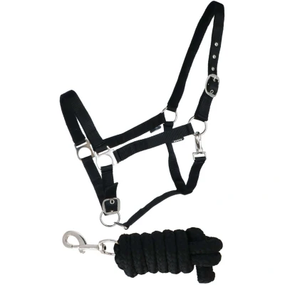 Abbildung von Horka Halfter Set Schwarz Pony