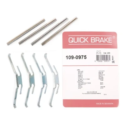 Abbildung von QUICK BRAKE 109 0975 Zubehörsatz, Scheibenbremsbelag OPEL: Corsa A CC, Manta B Ascona C Limousine