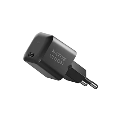 Abbildung von Native Union Schnelles GaN Ladegerät PD 30W Ultrakompaktes Power Delivery fähiges USB C Für MacBook Air, iPads, iPhones, Pixel, Galaxy und andere Typ Geräte (Schwarz)