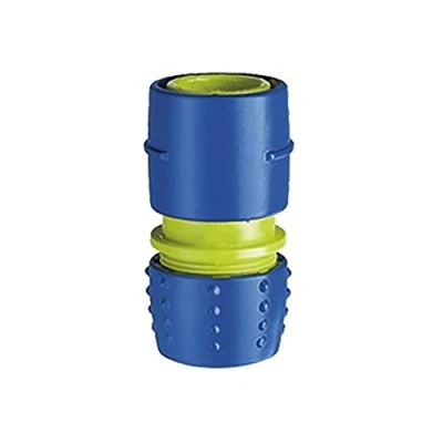 Abbildung von TATAY Schlauchverbinder 1/2&quot; 5/8&quot; (16 22mm), Kunststoff, Universalanschluss, Sonnenschutz, einfache Installation, Blau