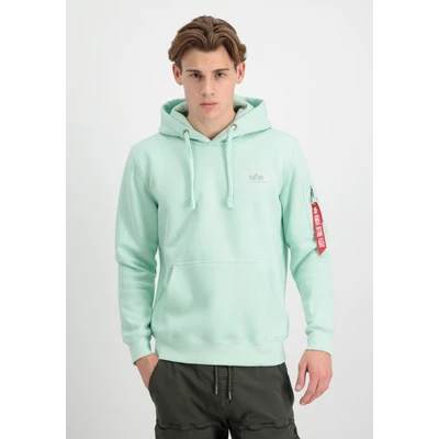 Abbildung von Alpha Industries BACK Hoody Kapuzenpullover, Herren, Größe: XS, Mint